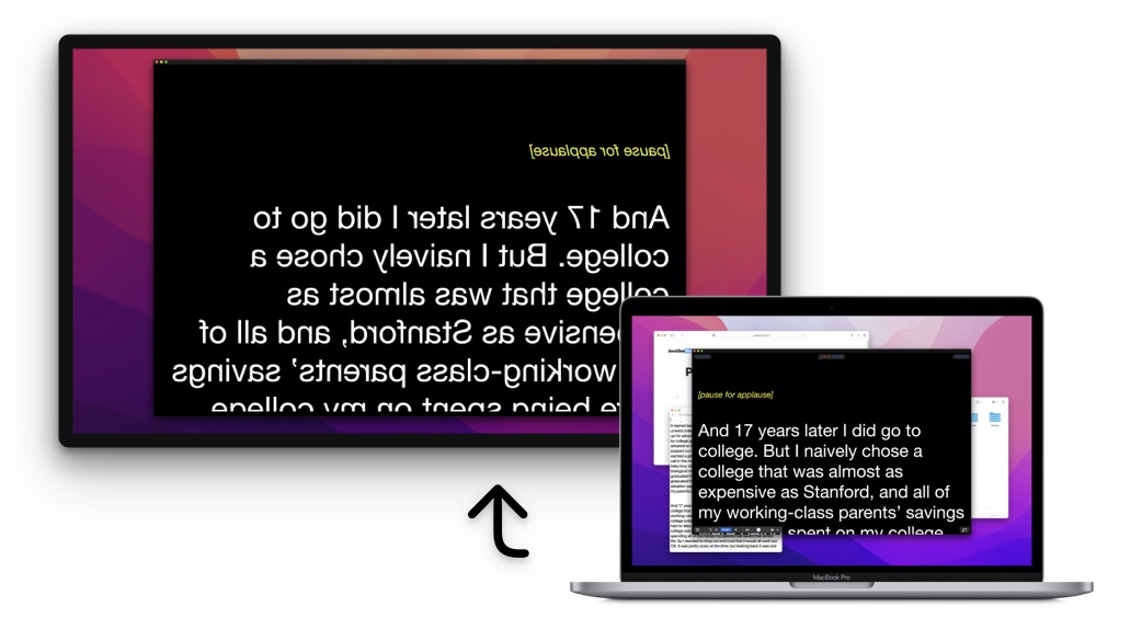 Mac Teleprompter App with Multi-window Support